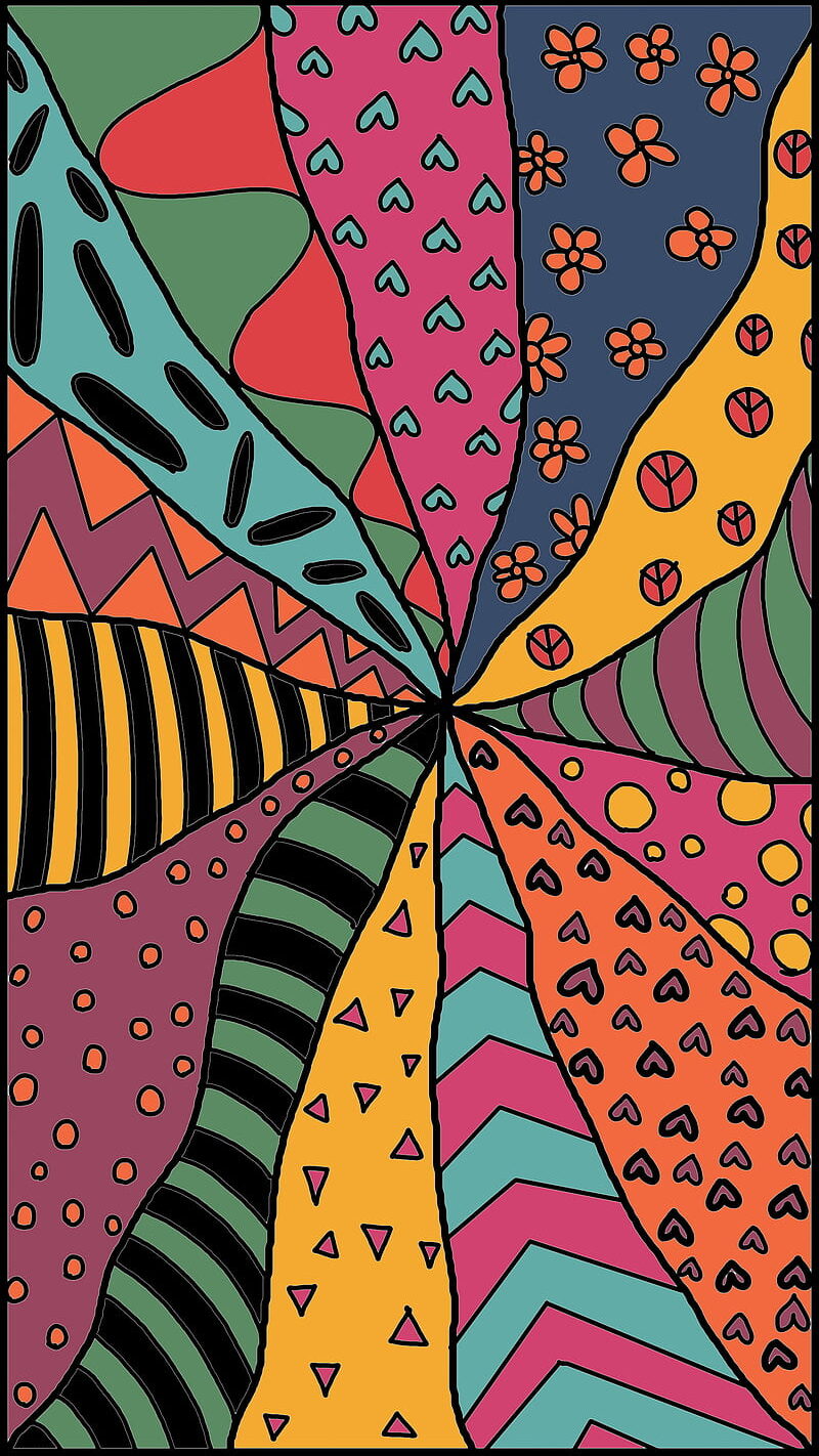 Download 70s Groovy Background Circular Orange Pattern  Wallpaperscom
