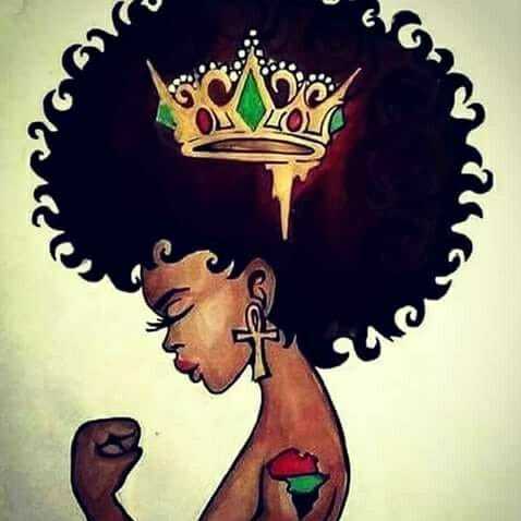 Black girl with afro wallpaper