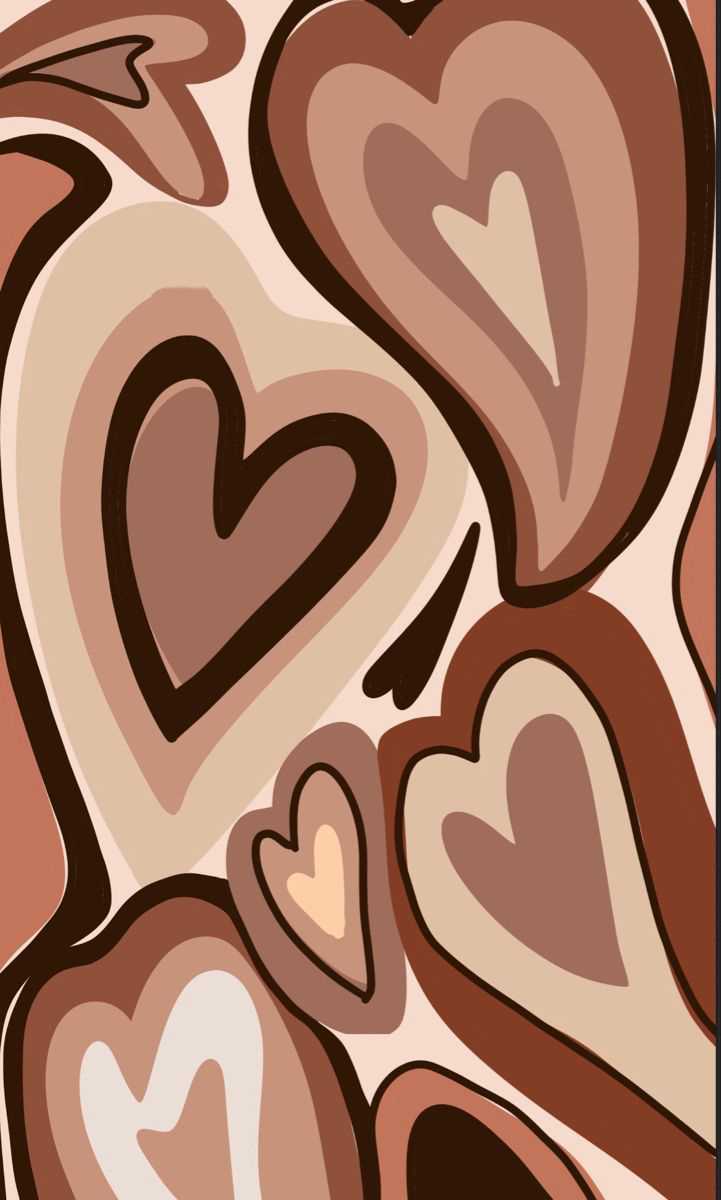 Brown Heart Wallpaper Nawpic