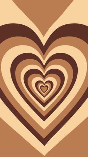 Brown Heart Wallpaper - NawPic