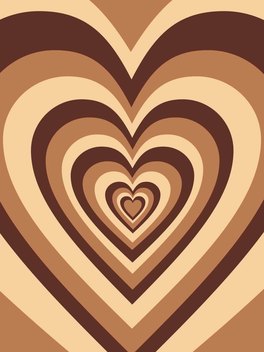 Brown Hearts Wallpaper - NawPic