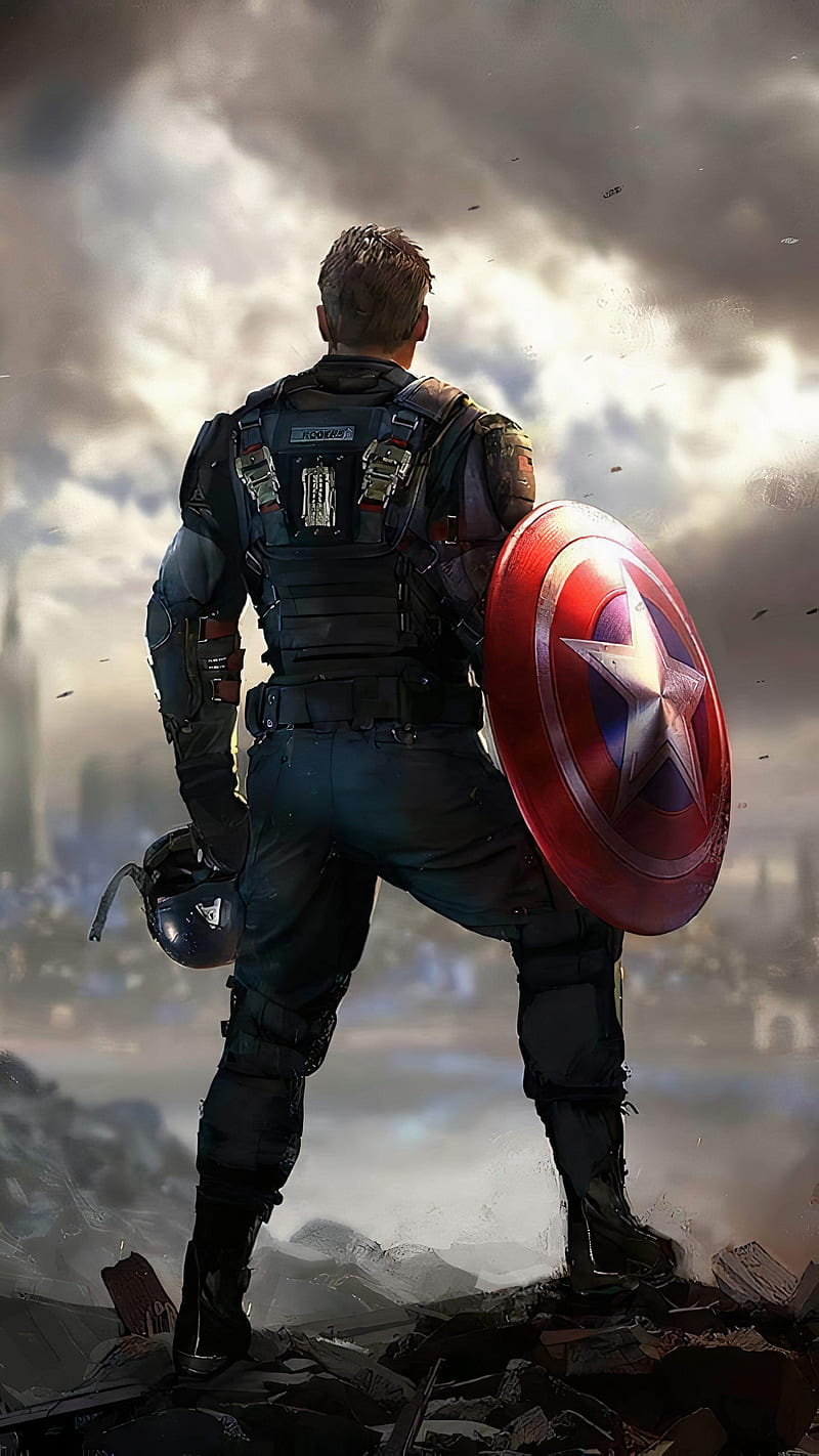 Download Marvels Captain America Steps Up To Defend Justice Wallpaper   Wallpaperscom