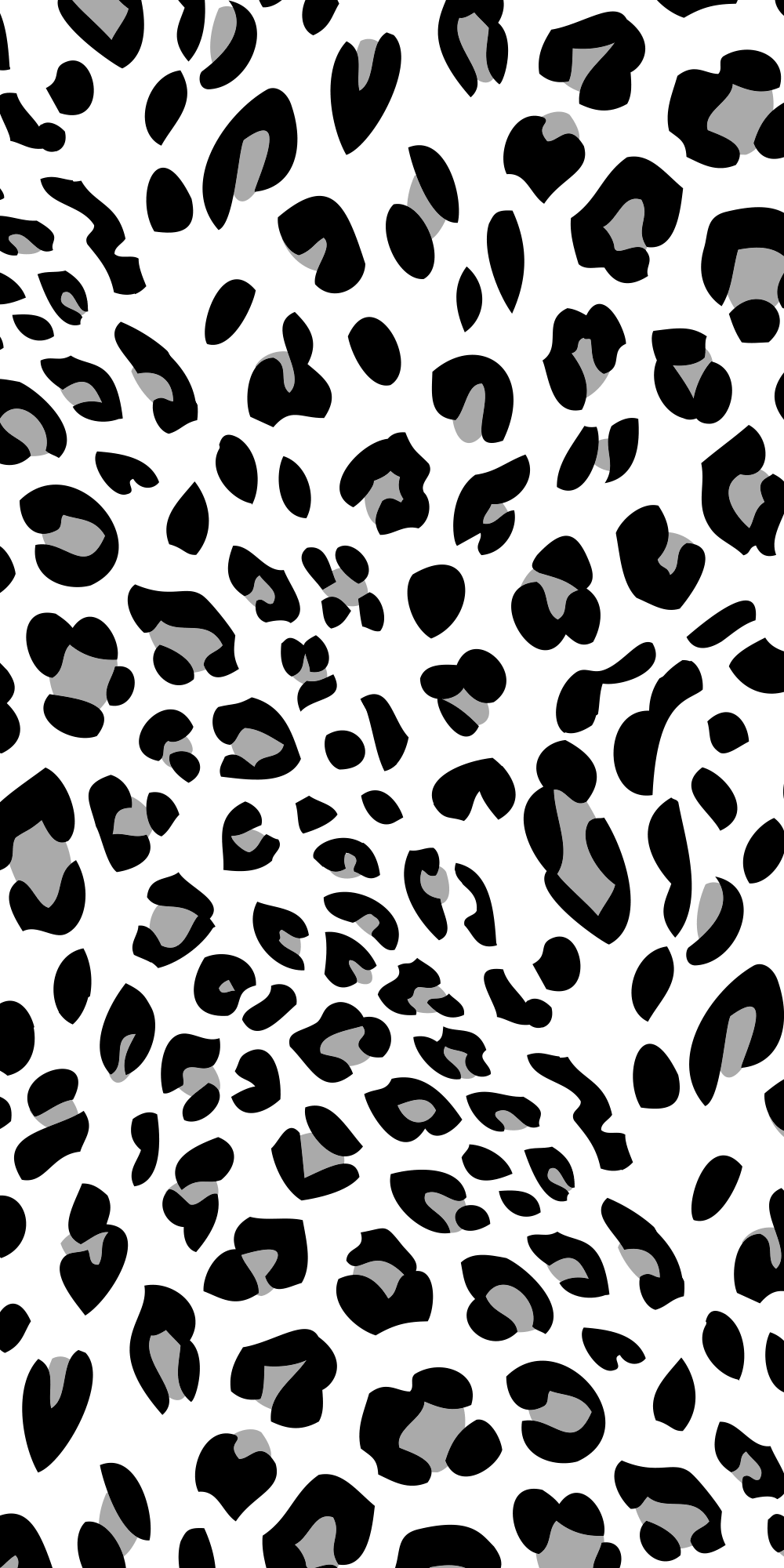 Black Heart Leopard Print iPhone Wallpaper  Animal Print Backgrounds