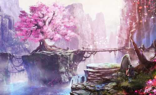 Cherry Blossom Background Wallpaper