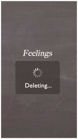 Feelings deleting Wallpaper