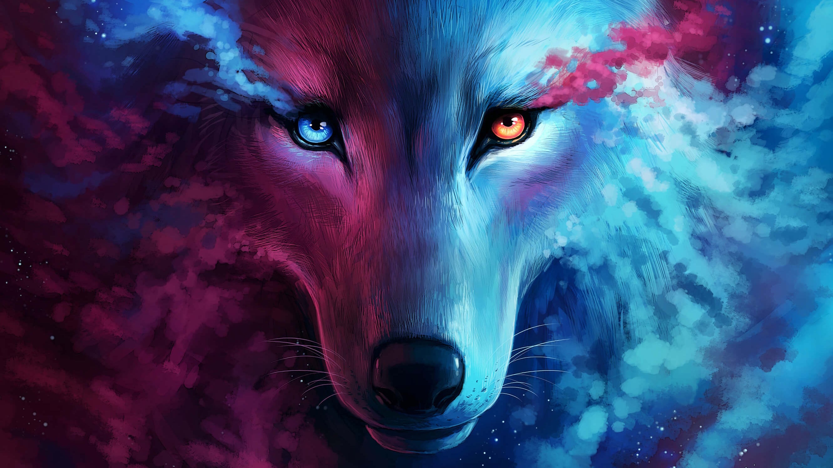 Galaxy Wolf Wallpaper - NawPic
