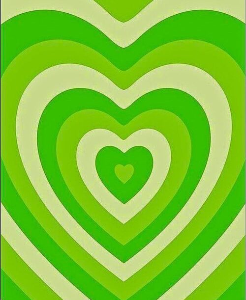 Green heart Wallpaper