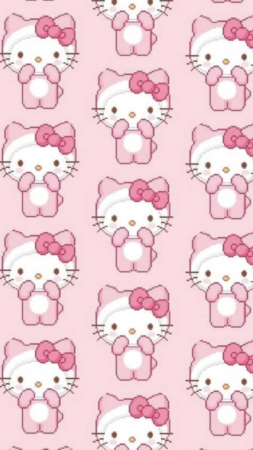 Pink hello kitty aesthetic HD wallpapers  Pxfuel
