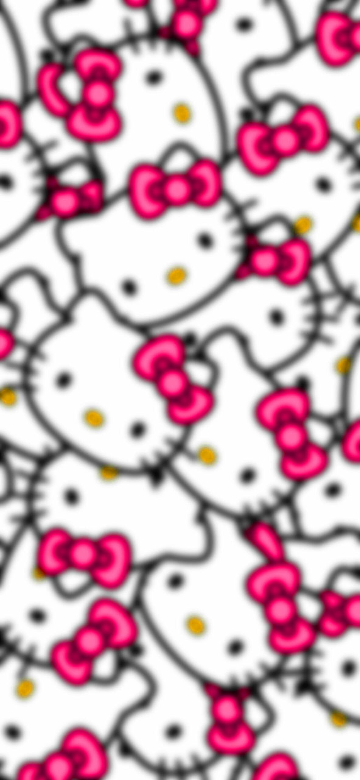 Hello Kitty Pattern wallpaper in 1024x768 resolution