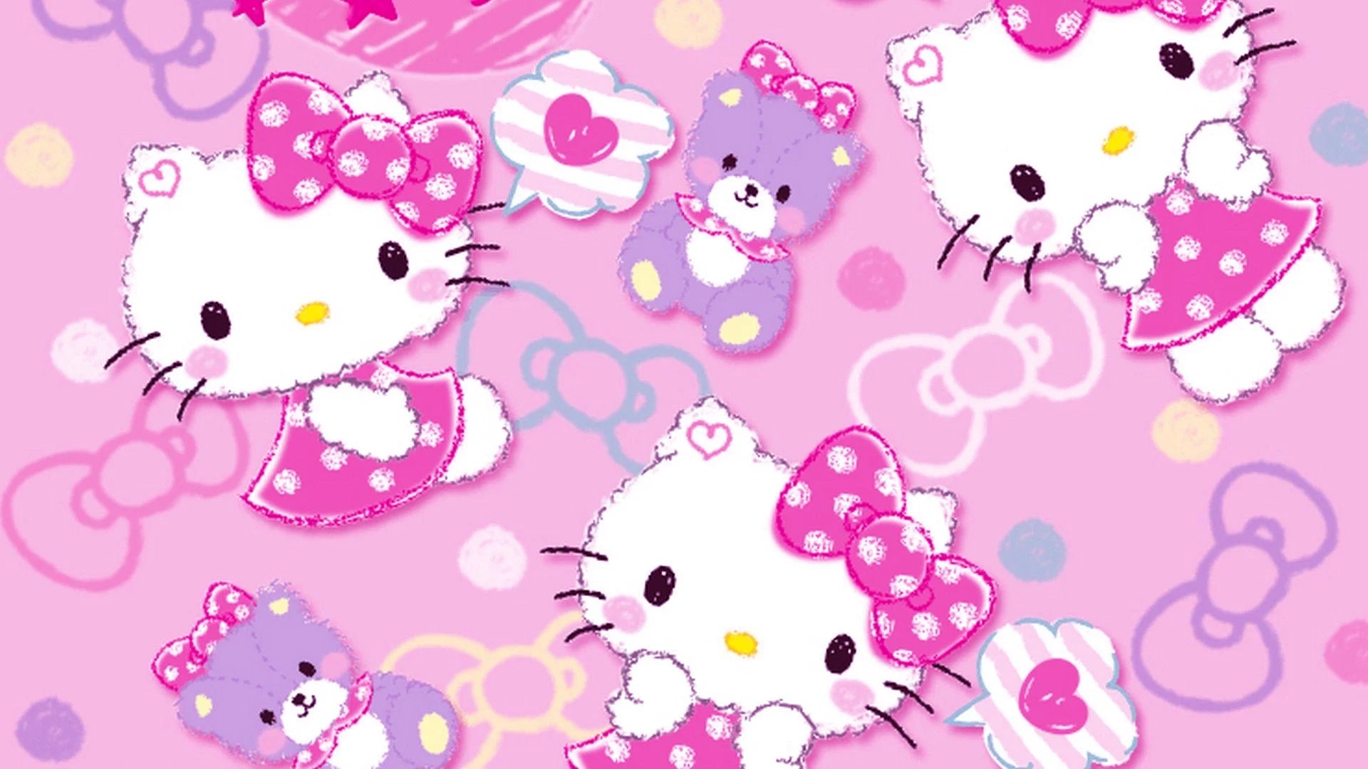 Hello Kitty Pink Wallpapers Desktop  Wallpaper Cave