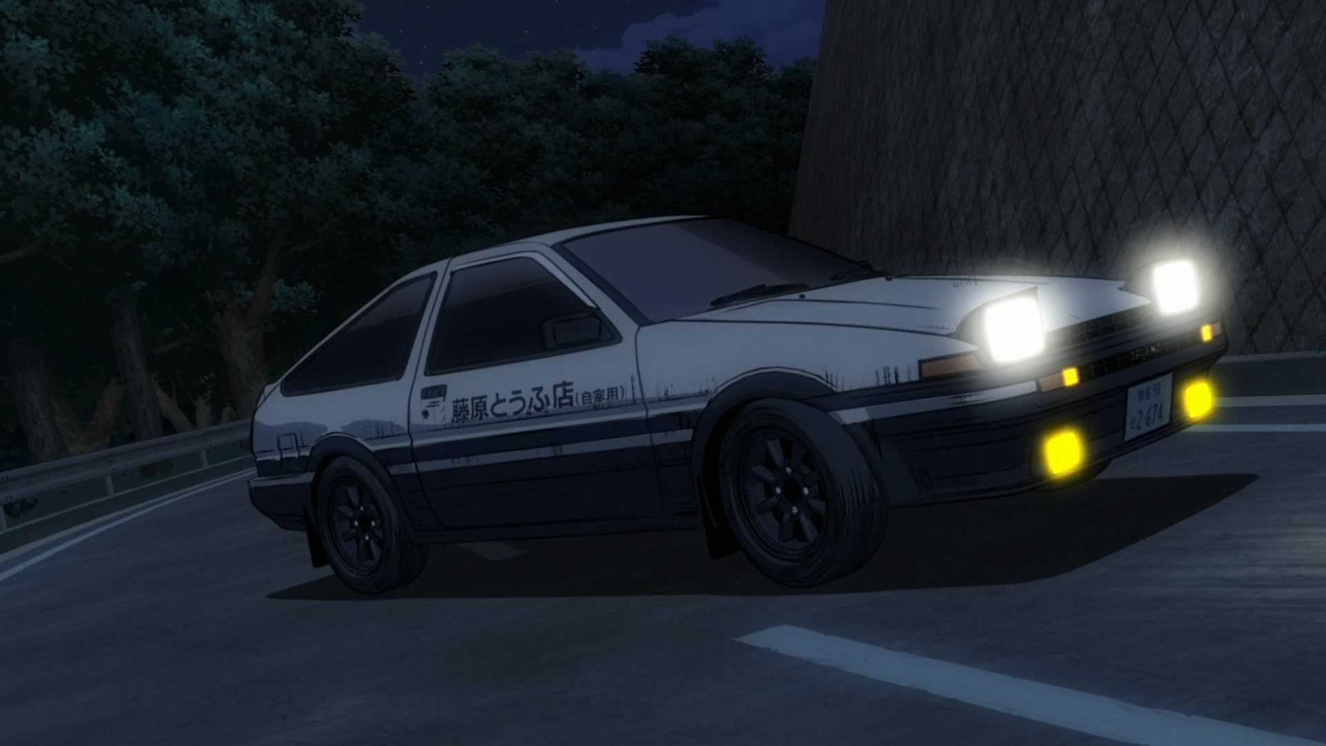 AI Image Generator: A hyper-realistic anime beautiful Toyota Sprinter  Trueno AE86, Initial D, with white wrap, close up, drifting intense racing.  Warm bright tones. Triadic colors. Concept art by wlop. Ultra quality