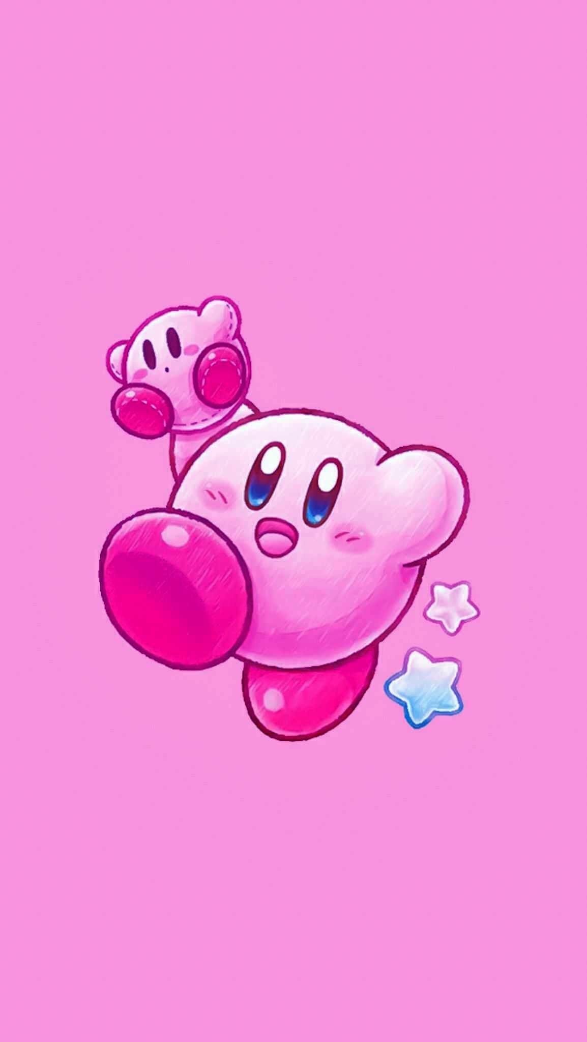 Kirby wallpaper I made, I think it's pretty good for my first one. Lemme  know what you guys think! : r/S10wallpapers
