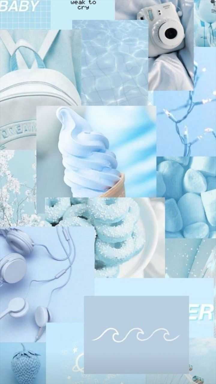 Light Blue Aesthetic Wallpaper - NawPic