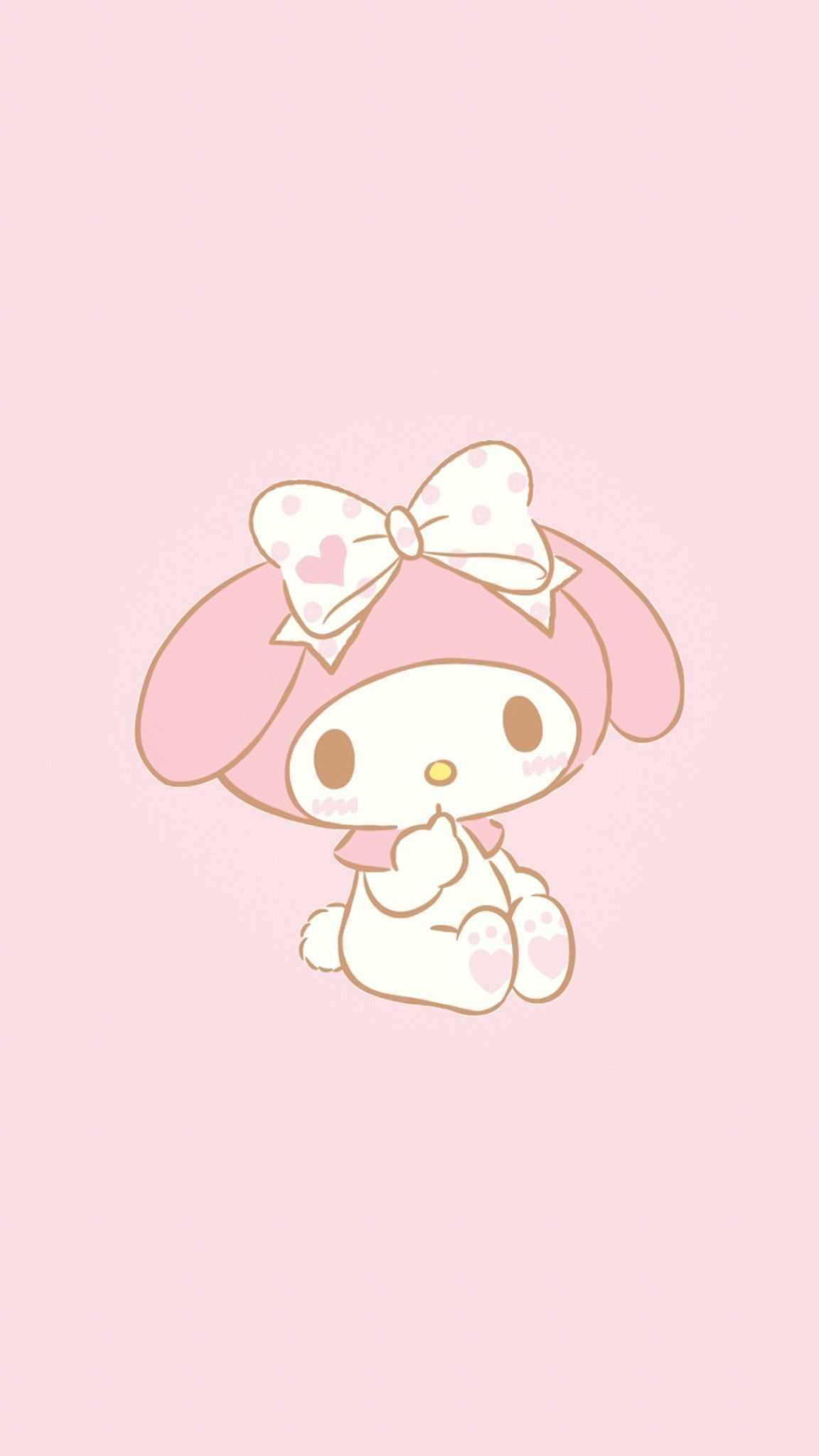 pink kuromi and my melody wallpapers 