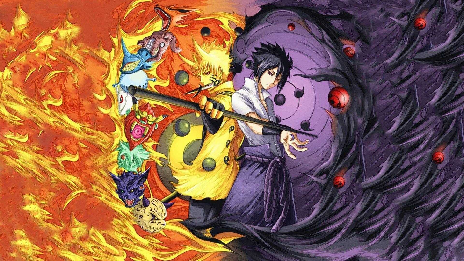 Anime Wallpaper Naruto And Sasuke gambar ke 5