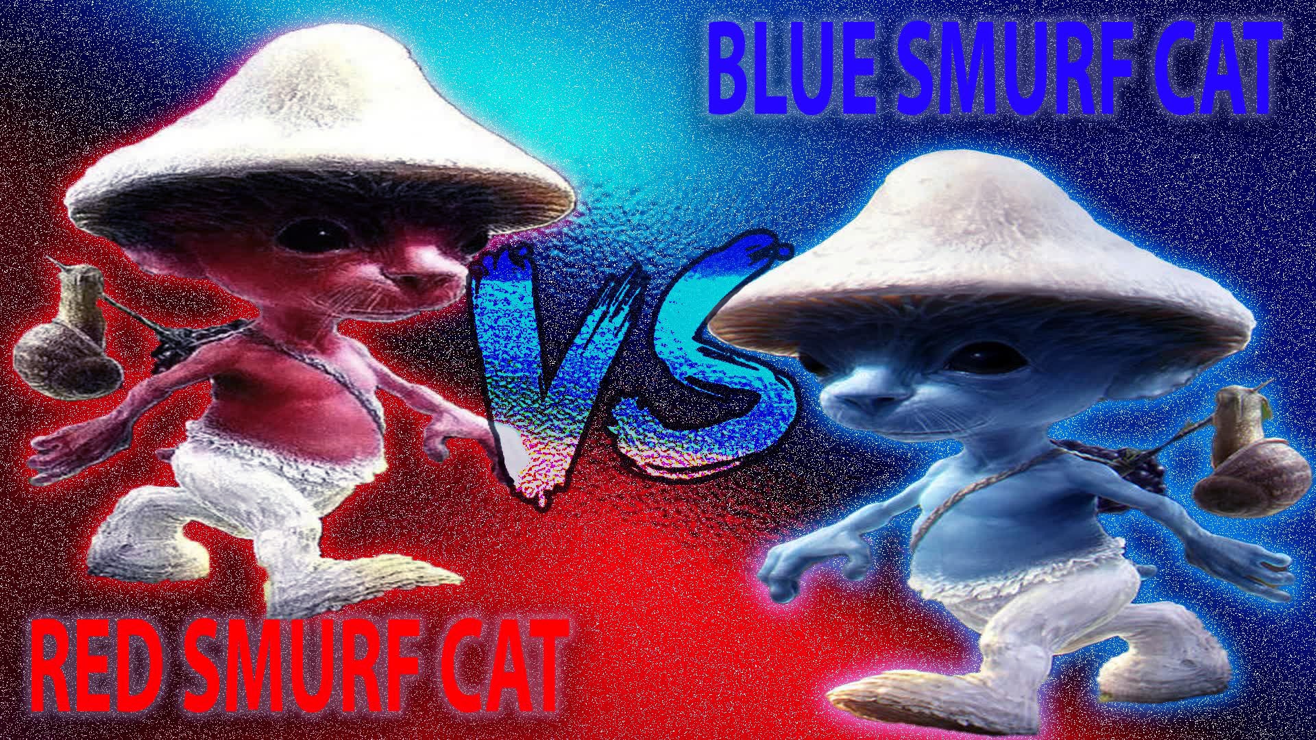 Blue Smurf Cat Wallpaper