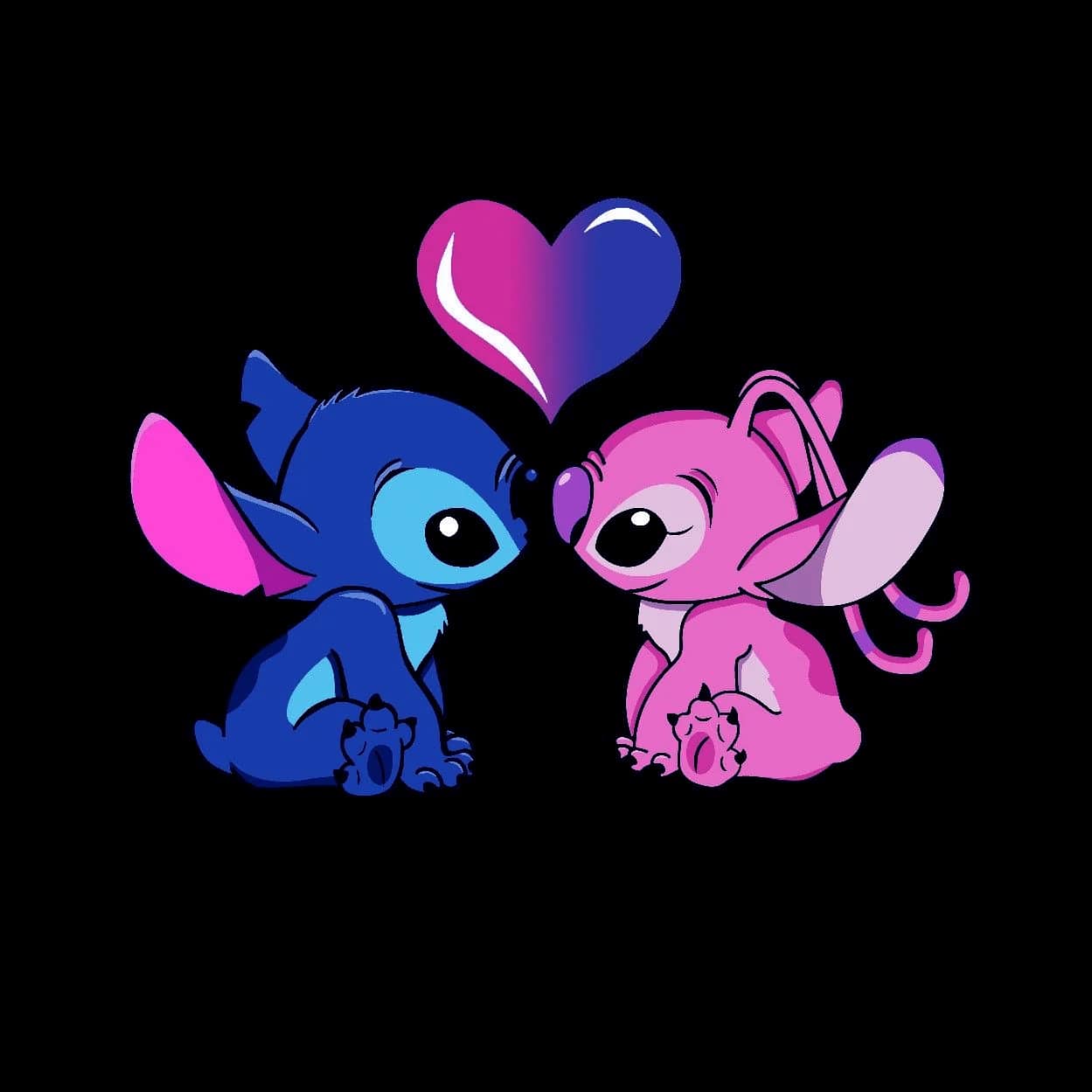 Stitch And Angel Wallpaper - NawPic