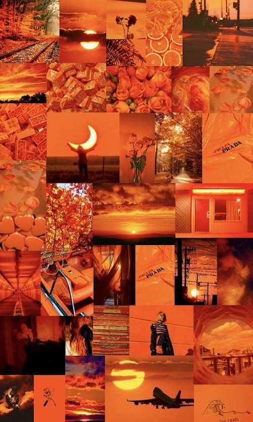 Orange Aesthetic Wallpaper - NawPic