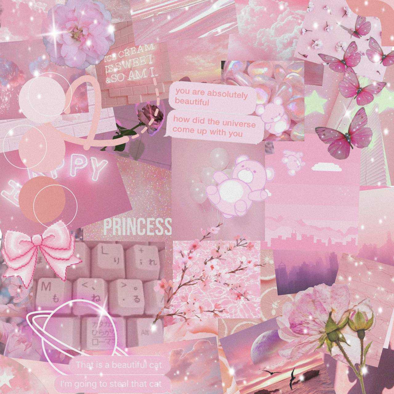 Soft Pink Aesthetic Wallpaper Background 98C