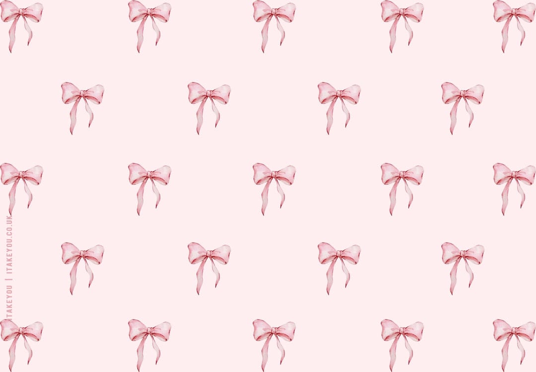 Pink Bow Wallpaper