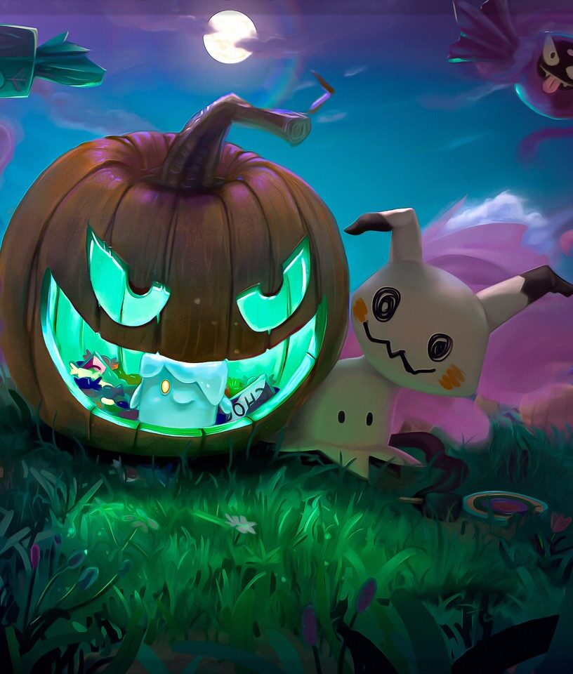 Pokemon Halloween Wallpapers for Desktop PC and Mobile  PixelsTalkNet
