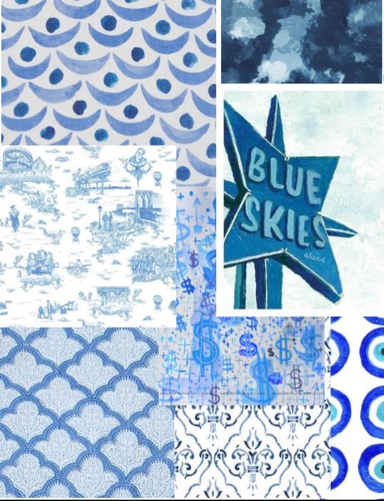 Preppy Blue Wallpaper