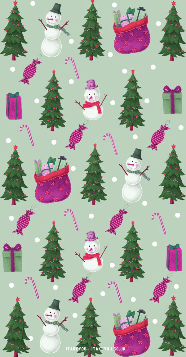 Preppy Christmas iPhone Wallpapers  Wallpaper Cave