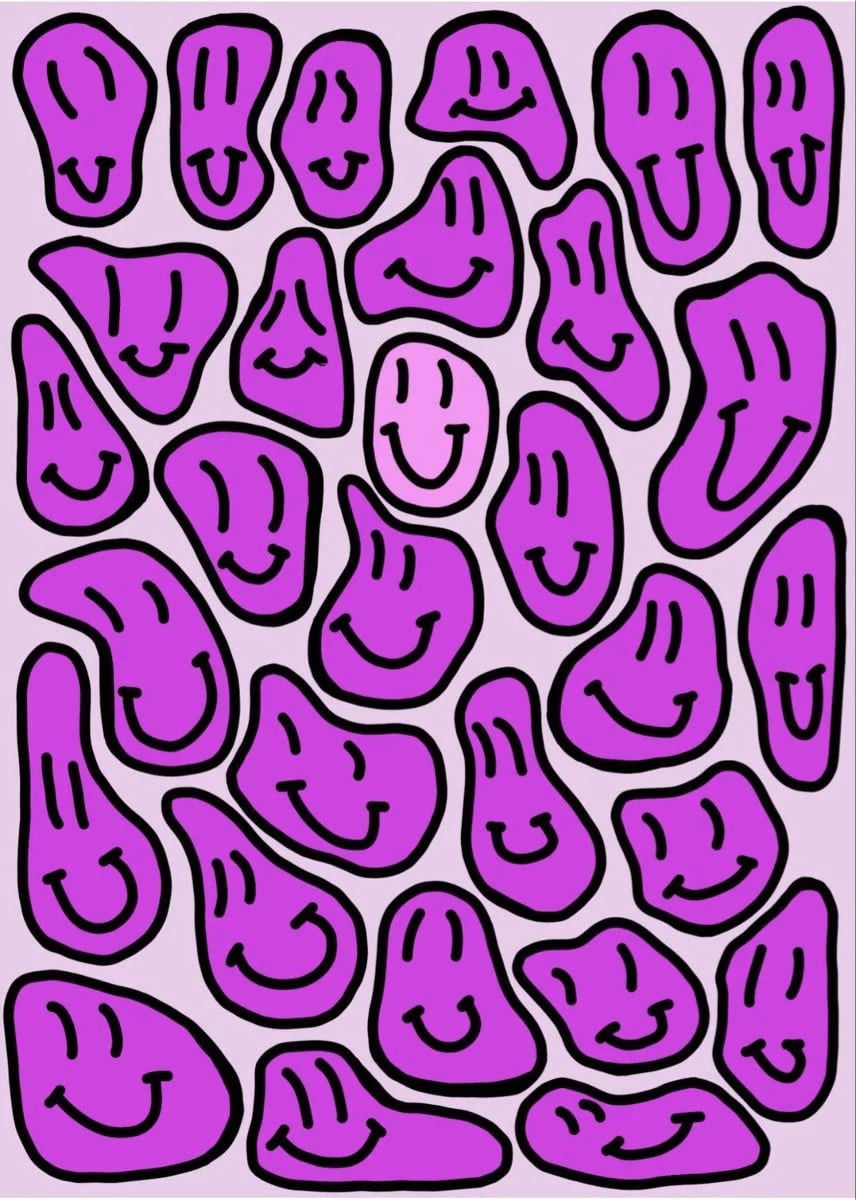 Preppy Smiley Face Wallpaper - NawPic
