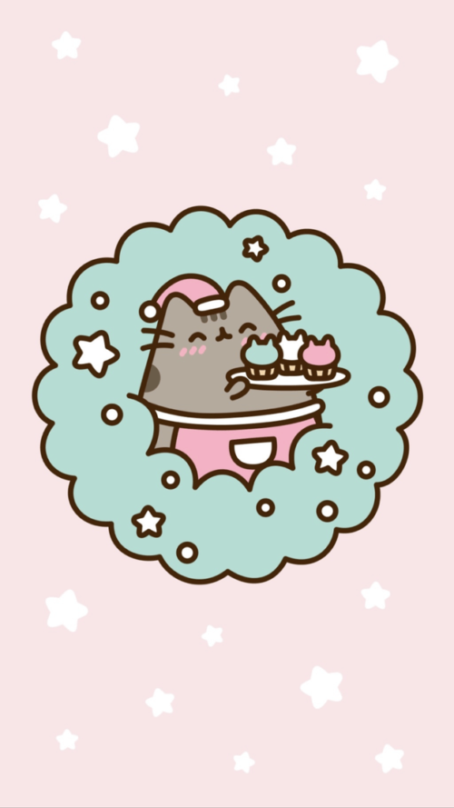 Pusheen Christmas Wallpaper