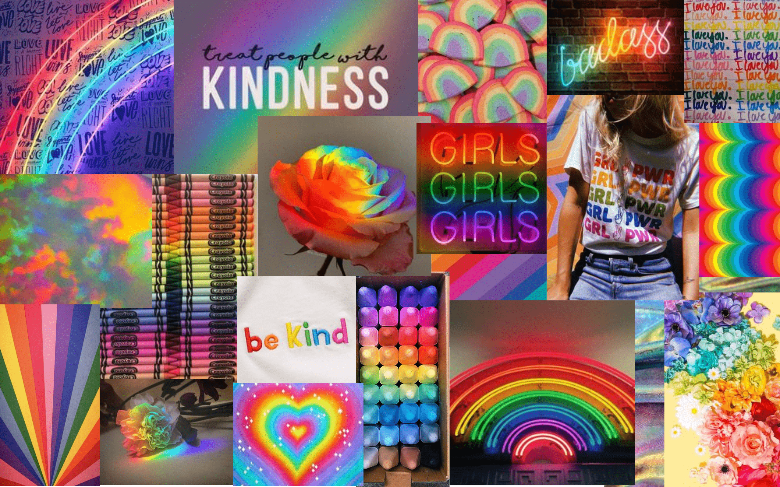Rainbow Aesthetic Wallpaper - NawPic