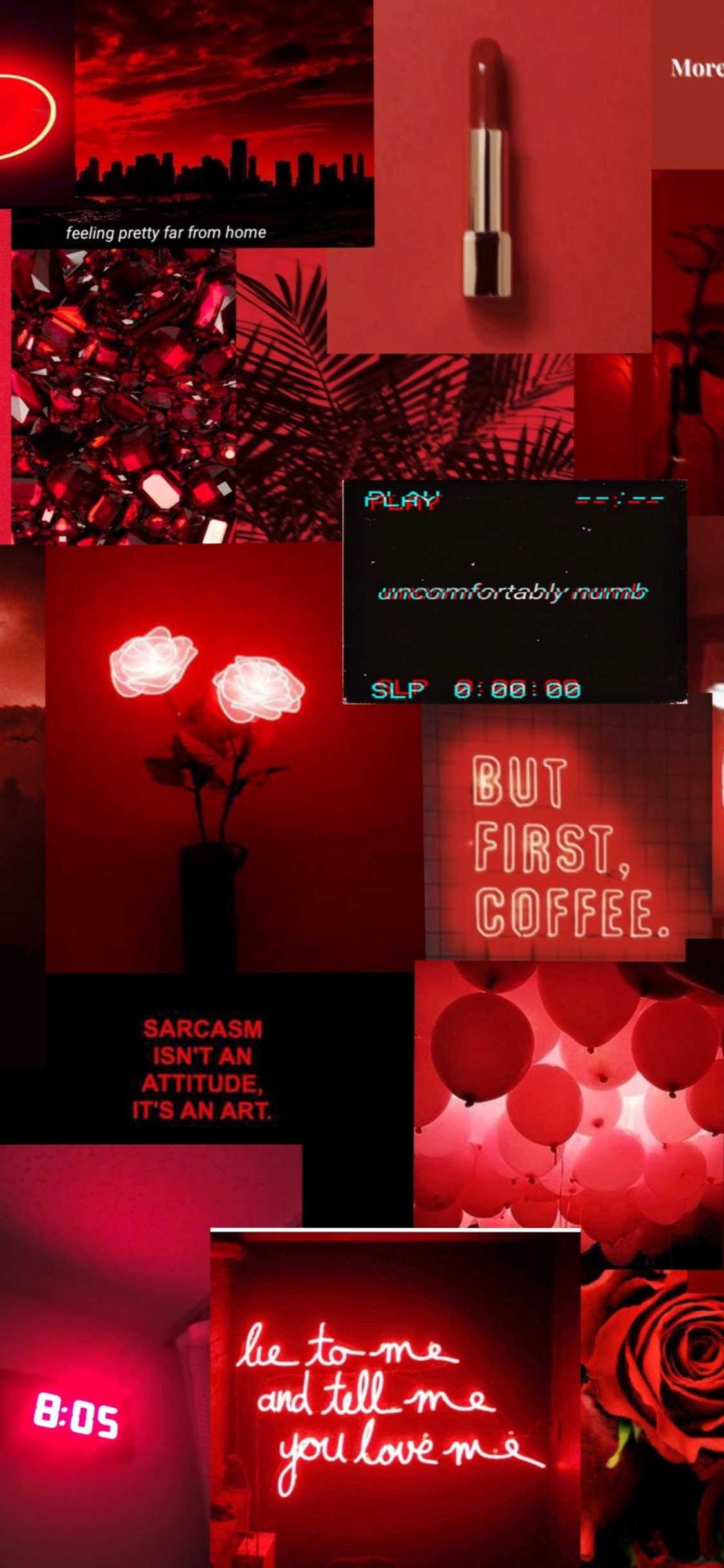 Red Aesthetic Wallpaper - NawPic