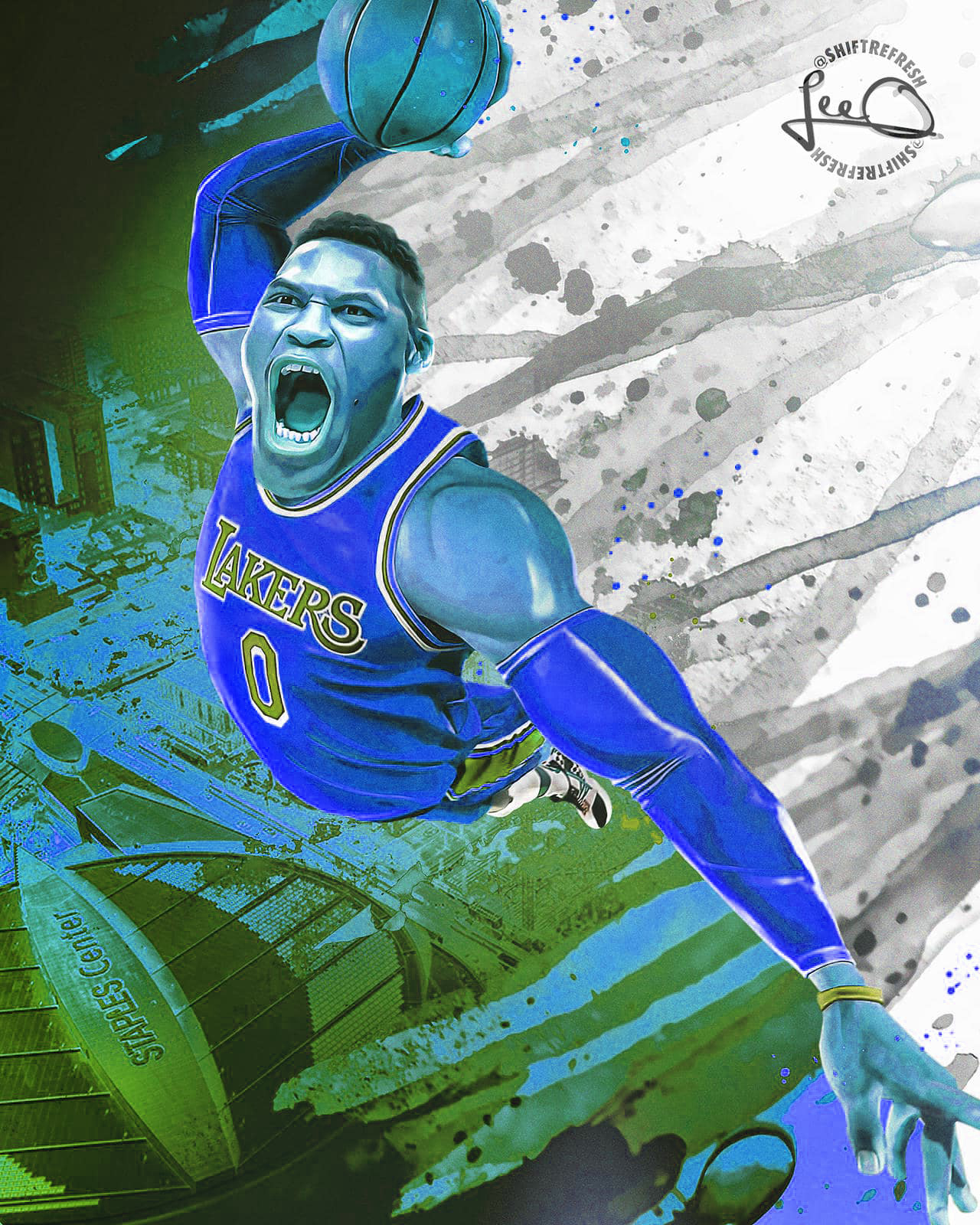 Dunk Drawing Wallpaper Russell Westbrook  Russell Westbrook Png PNG Image   Transparent PNG Free Download on SeekPNG