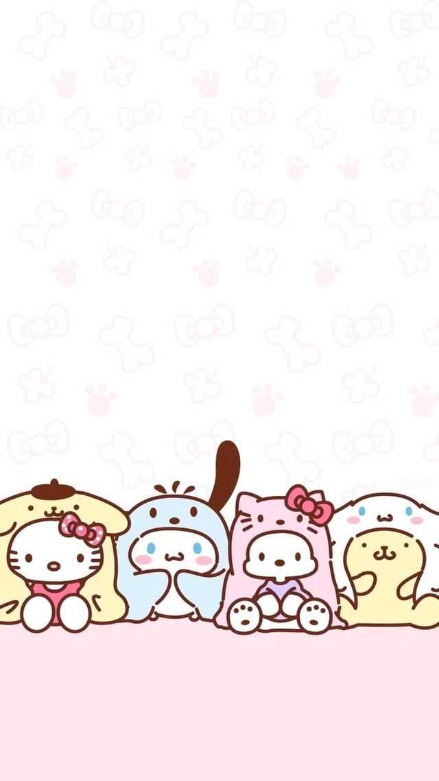 Pastel Sanrio Desktop Wallpaper