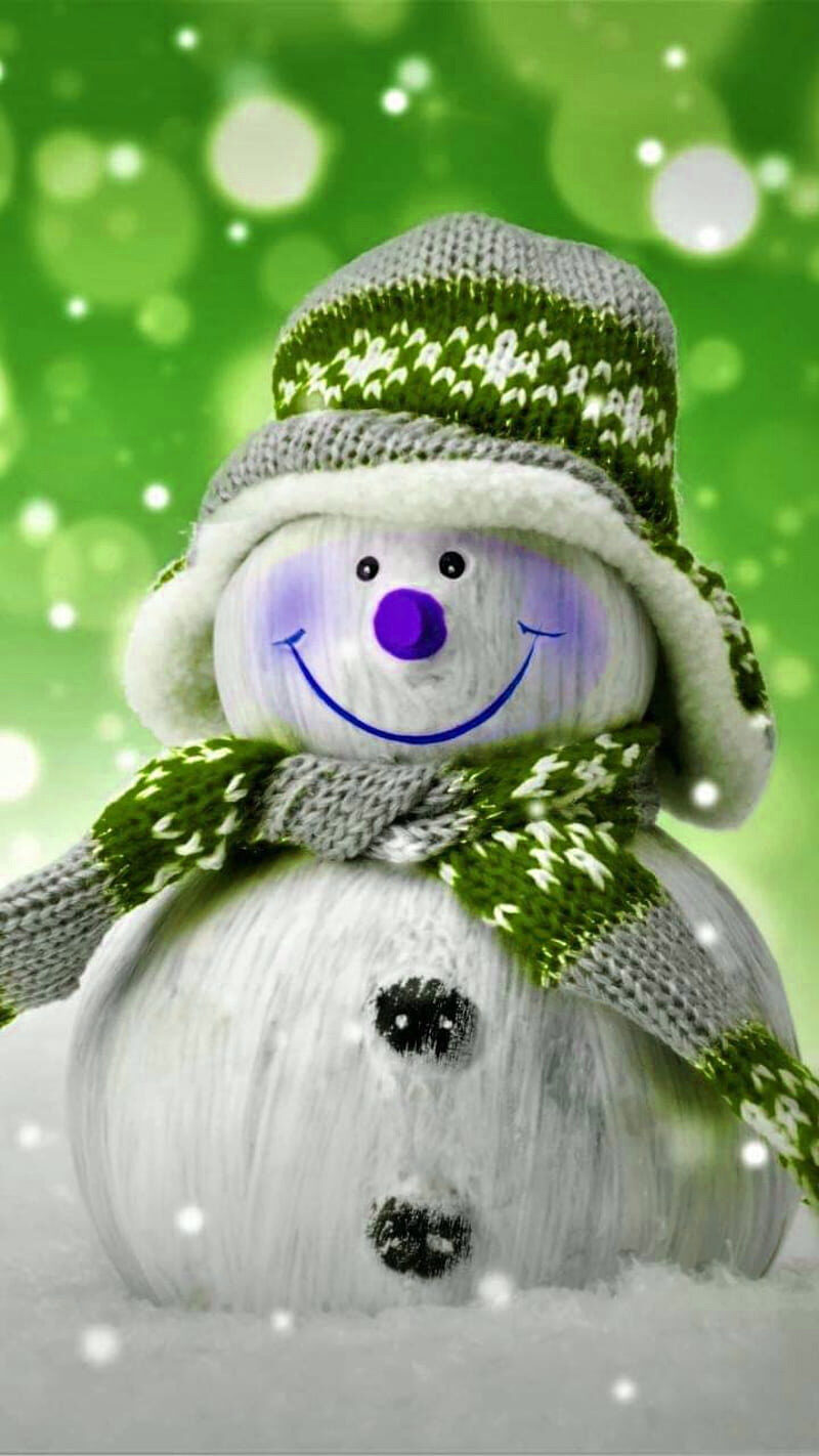 Christmas snowman iPhone Wallpapers Free Download