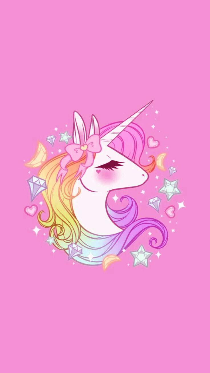 cute unicorn rainbow wallpaper