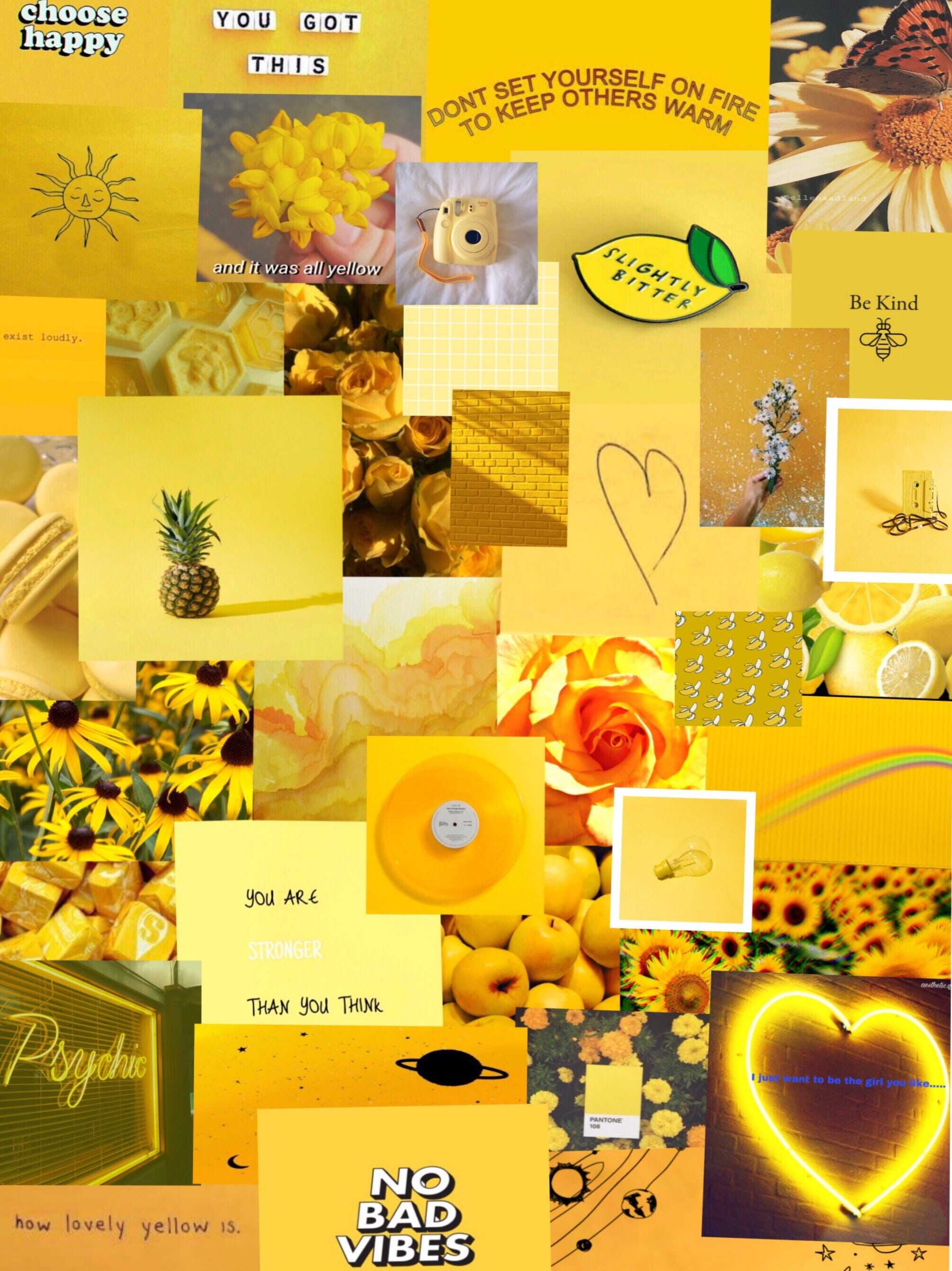 Yellow Aesthetic Wallpaper - NawPic