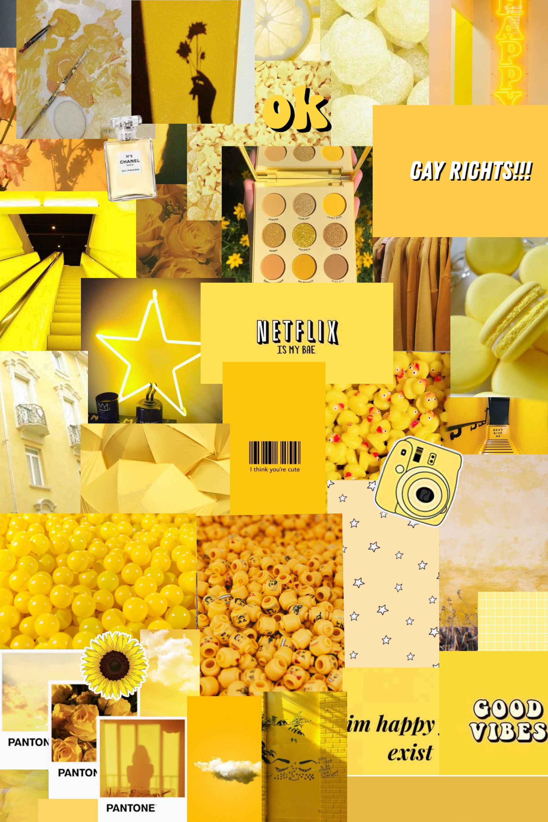 Yellow Aesthetic Wallpaper - NawPic